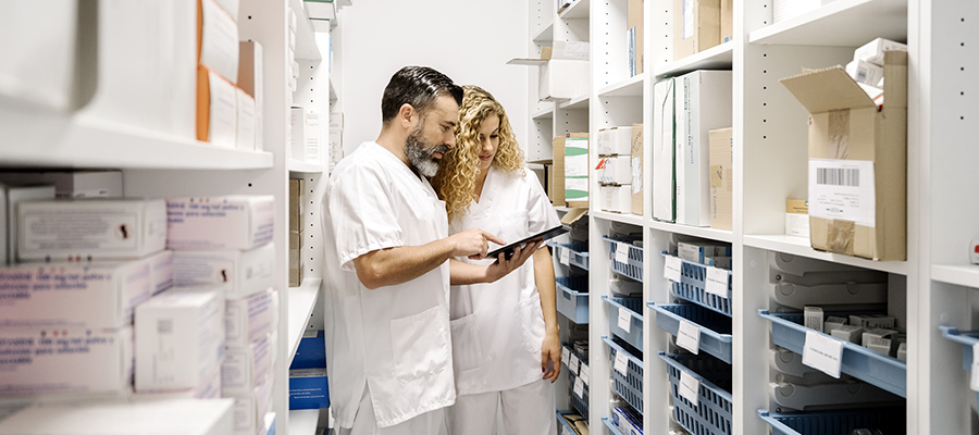 Medical staff working in the hospital