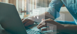 order in online store, shopping on internet, concept on virtual