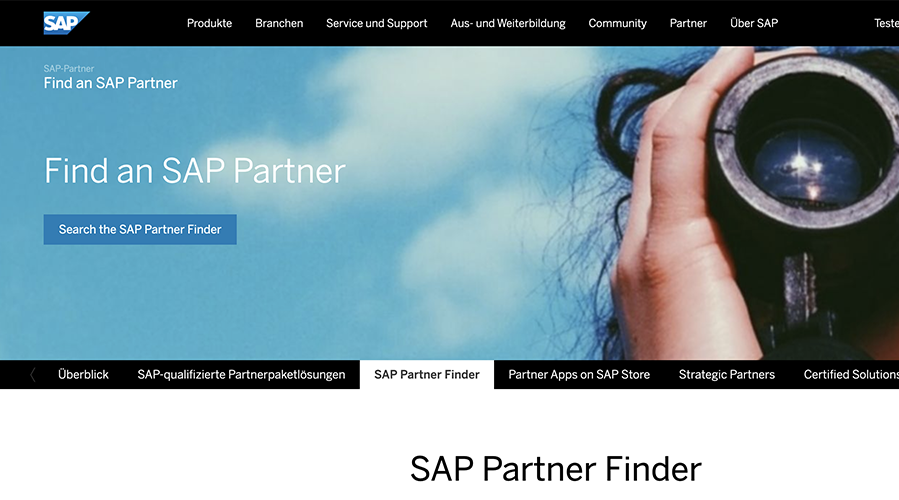 Imagbild Find a SAP Parnter